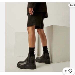 La Canadienne Kash Waterproof platform Chelsea Lug-sole Boots - 7.5